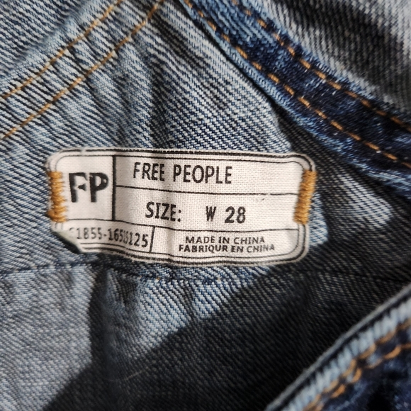 Free People Denim Skirt-all Size W28 - Picture 4 of 4